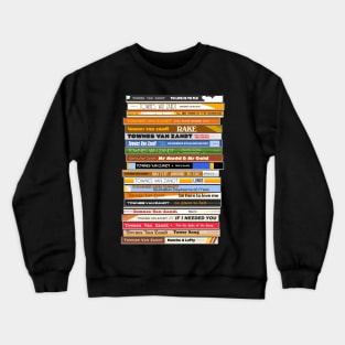 Townes Van Zandt 'The Singles' Retro CD Stack Crewneck Sweatshirt